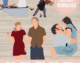 Bundle The Notebook movie svg png Allie and Noah clipart print