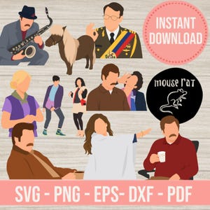 Bundle Parks and Rec svg png cricut Little Sebastian clipart