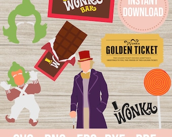 Bundle Oompa Loompa svg png Charlie movie cricut