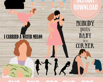 Bundle Dirty dancing svg png Portava una sagoma di anguria