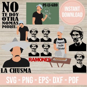 Bundle Don Ramon svg png La chusma clipart cut files