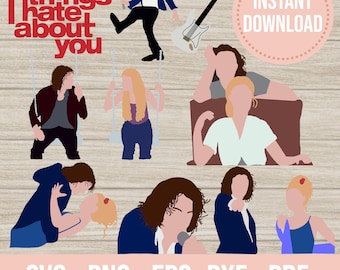 Bundle 10 things I hate svg png Kat Stratford cricut silhouette