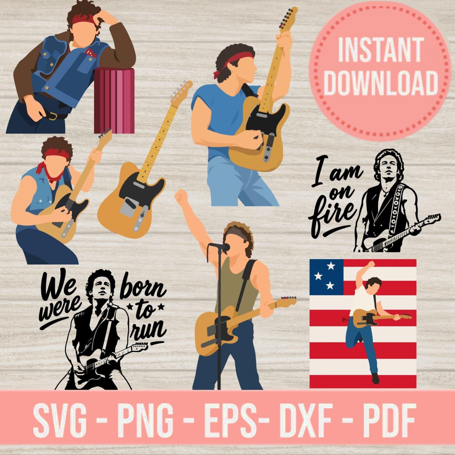 Bruce Springsteen Svgs - Etsy