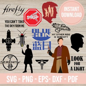 Bundle Firefly svg png Serenity cricut silhouette cut files