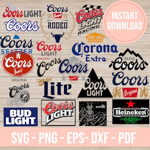 Bundle logo beer svg png logo brands cricut silhouette