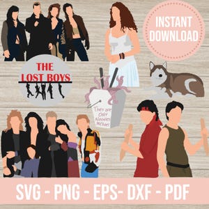 Bundle Lost Boys SVG PNG Frosch Brüder Cricut Silhouette