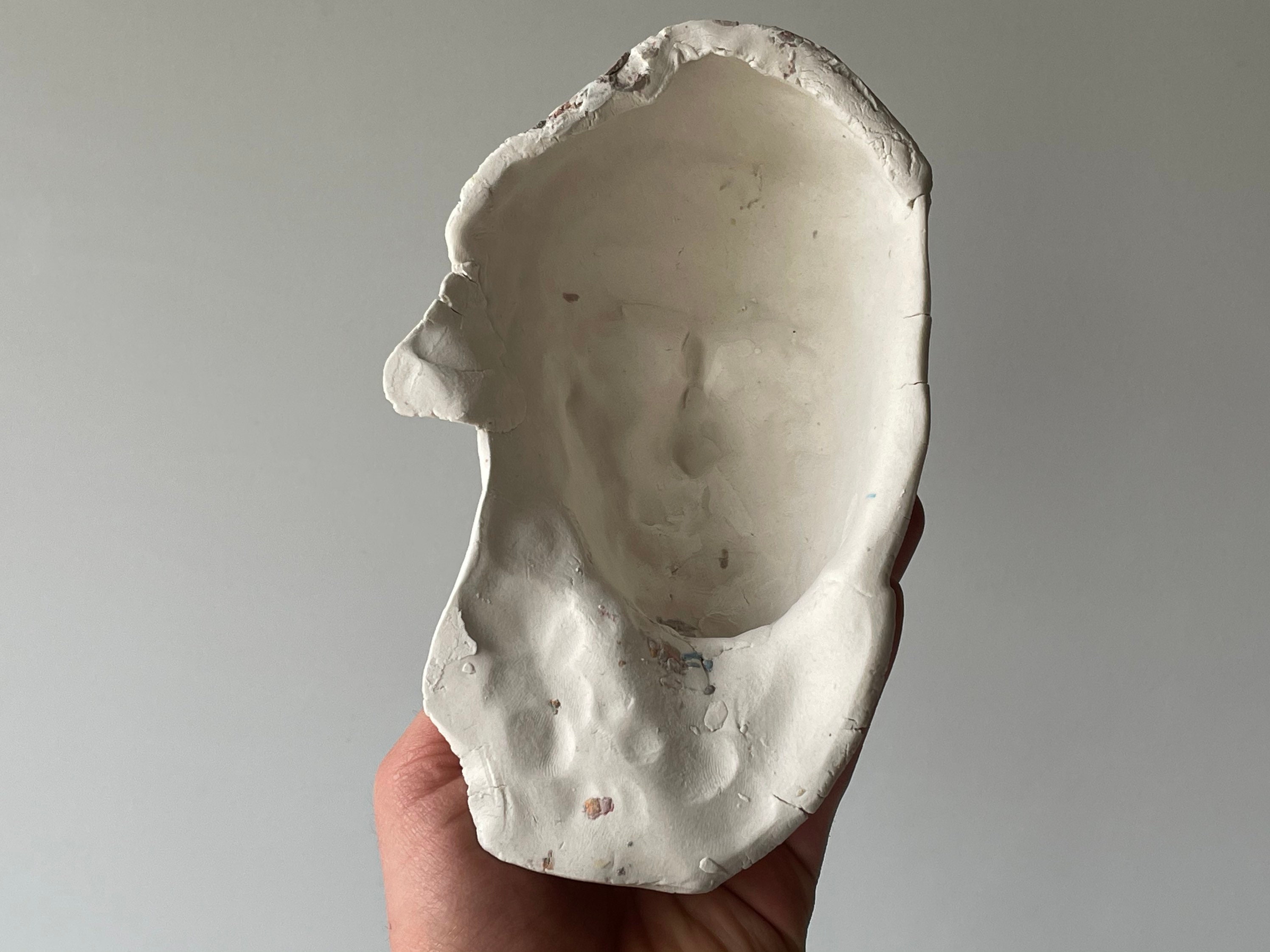 Ceramic Wall Art Mask of a Woman Sculpture Face Portrait Head Etsy