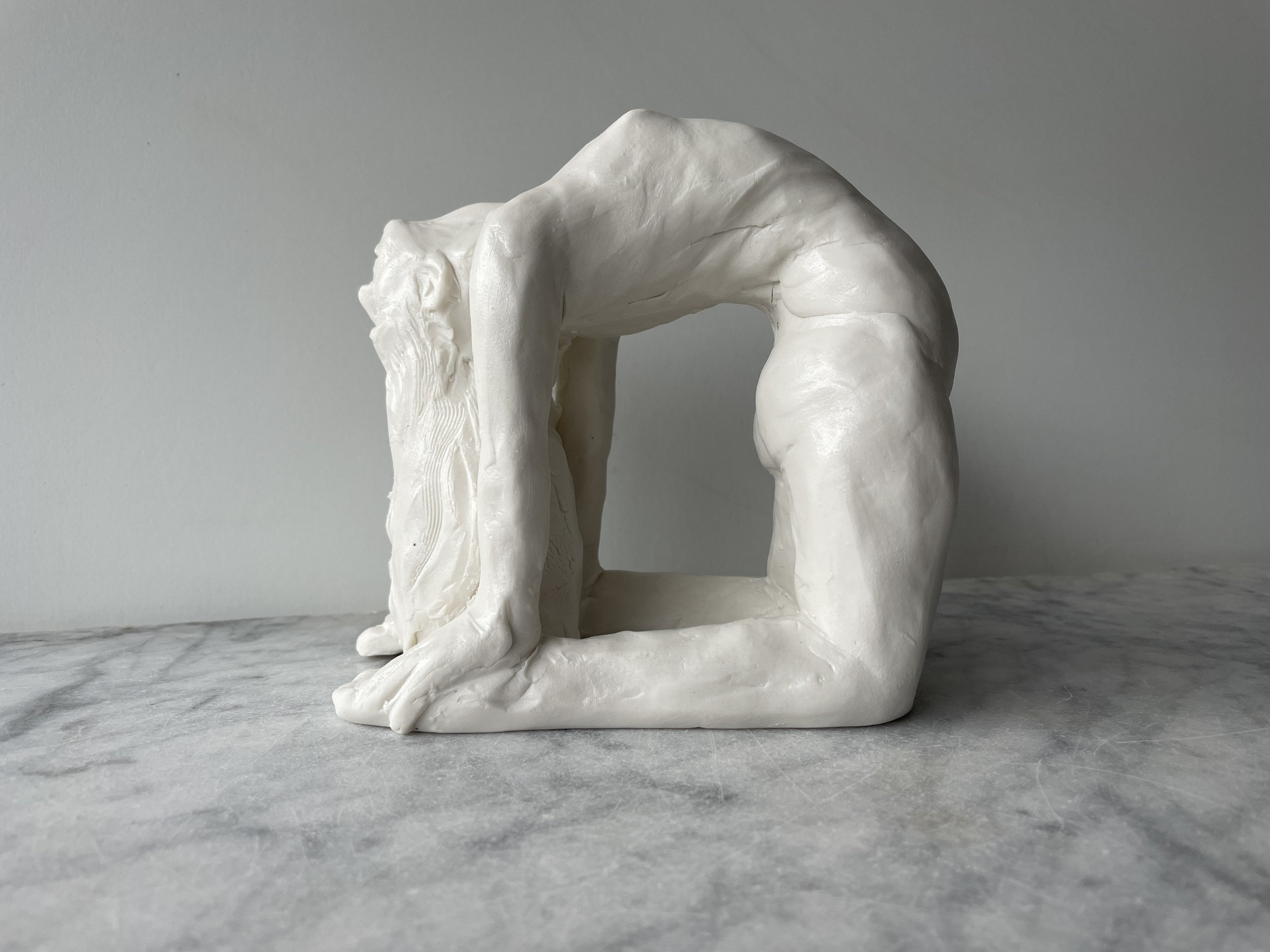 Ceramic Figure Sculpture Nude Woman Statue Porcelain Body photo image