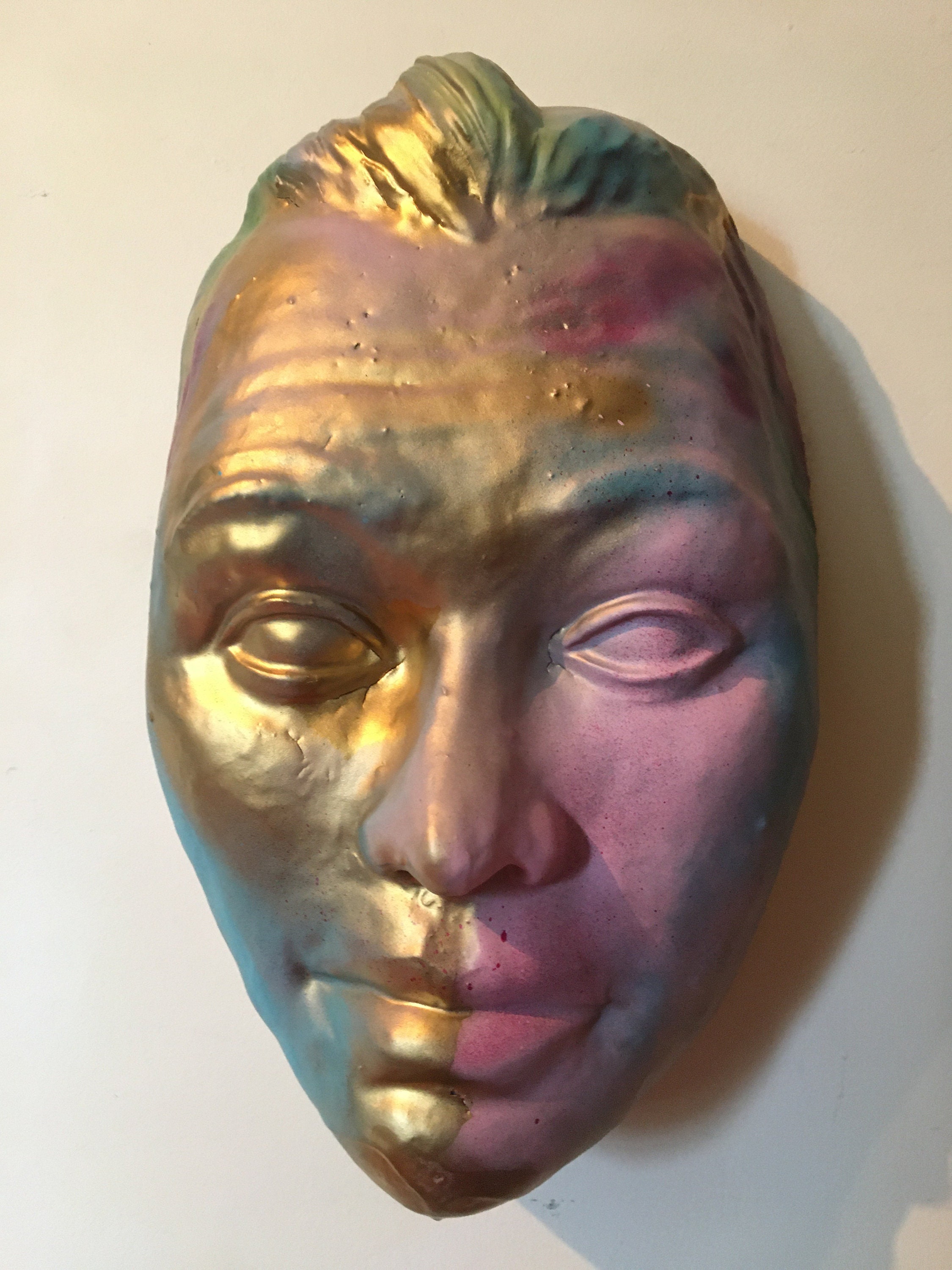 Wall hanging face sculpture larger than life sized portrait Etsy