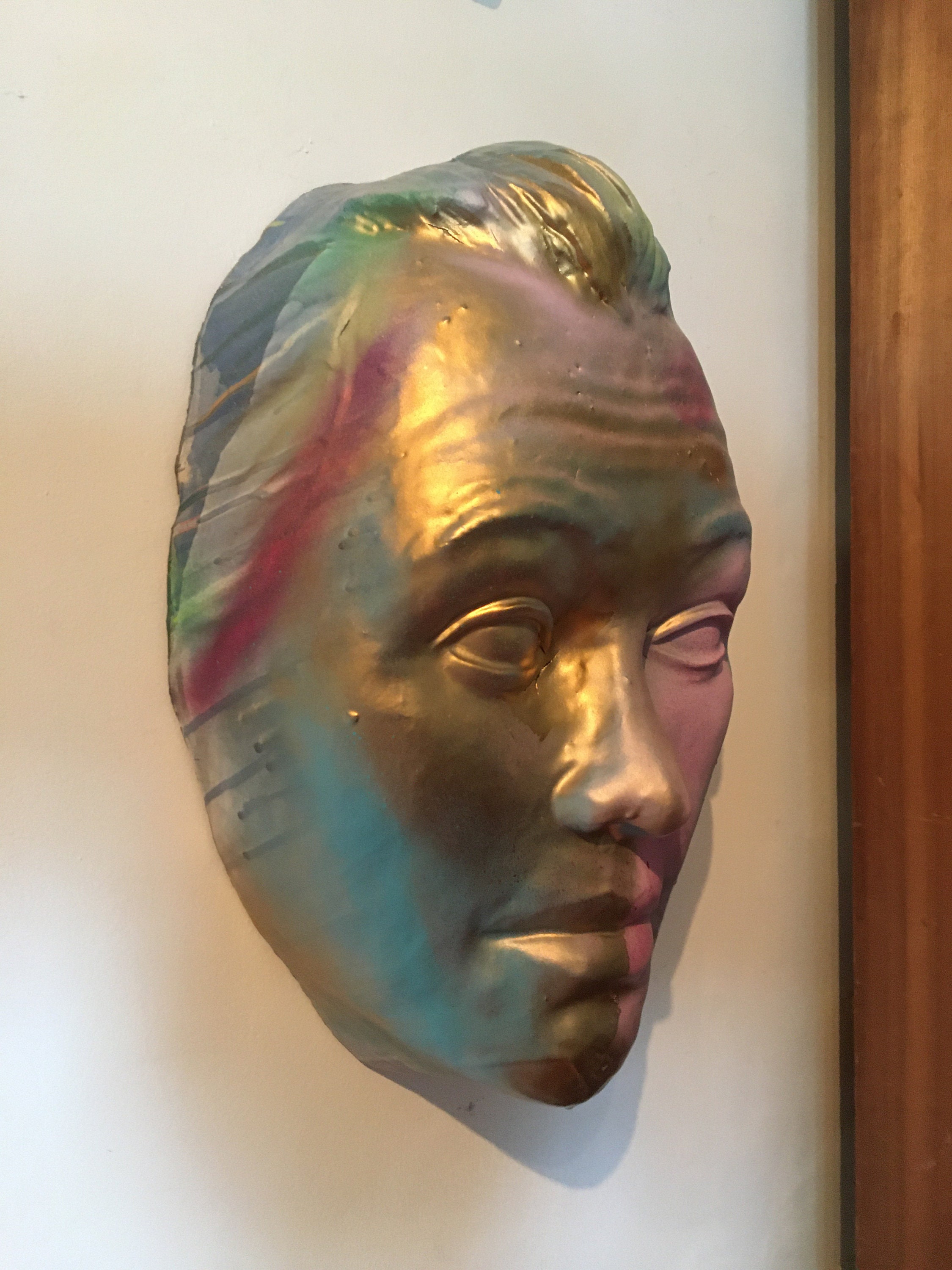 Wall hanging face sculpture larger than life sized portrait Etsy