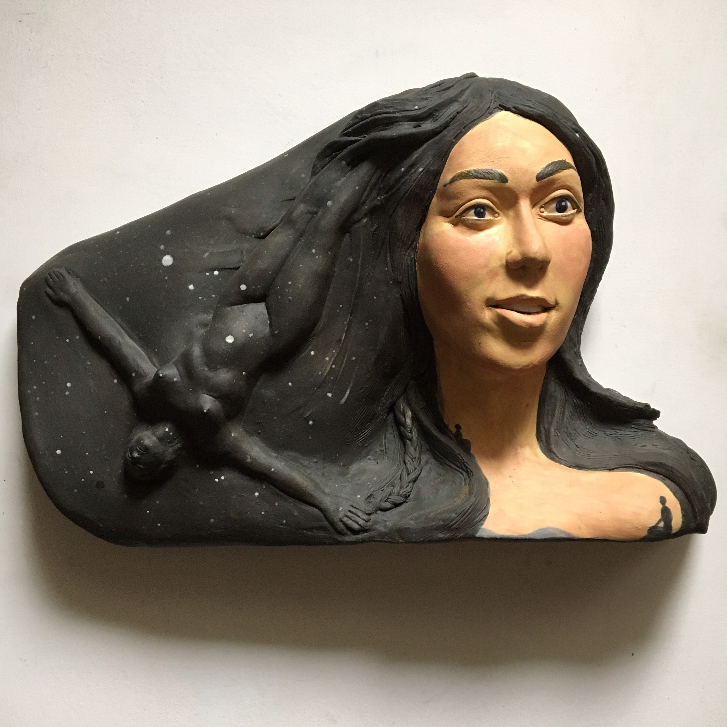 Ceramic Figure Sculpture She Glows as A Constellation Etsy