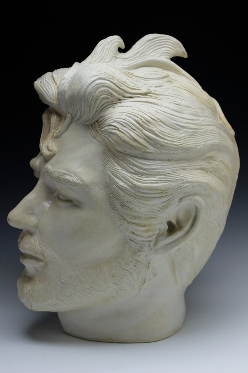 Custom Bust Portrait Sculpture Head Made to Order Ceramic Etsy