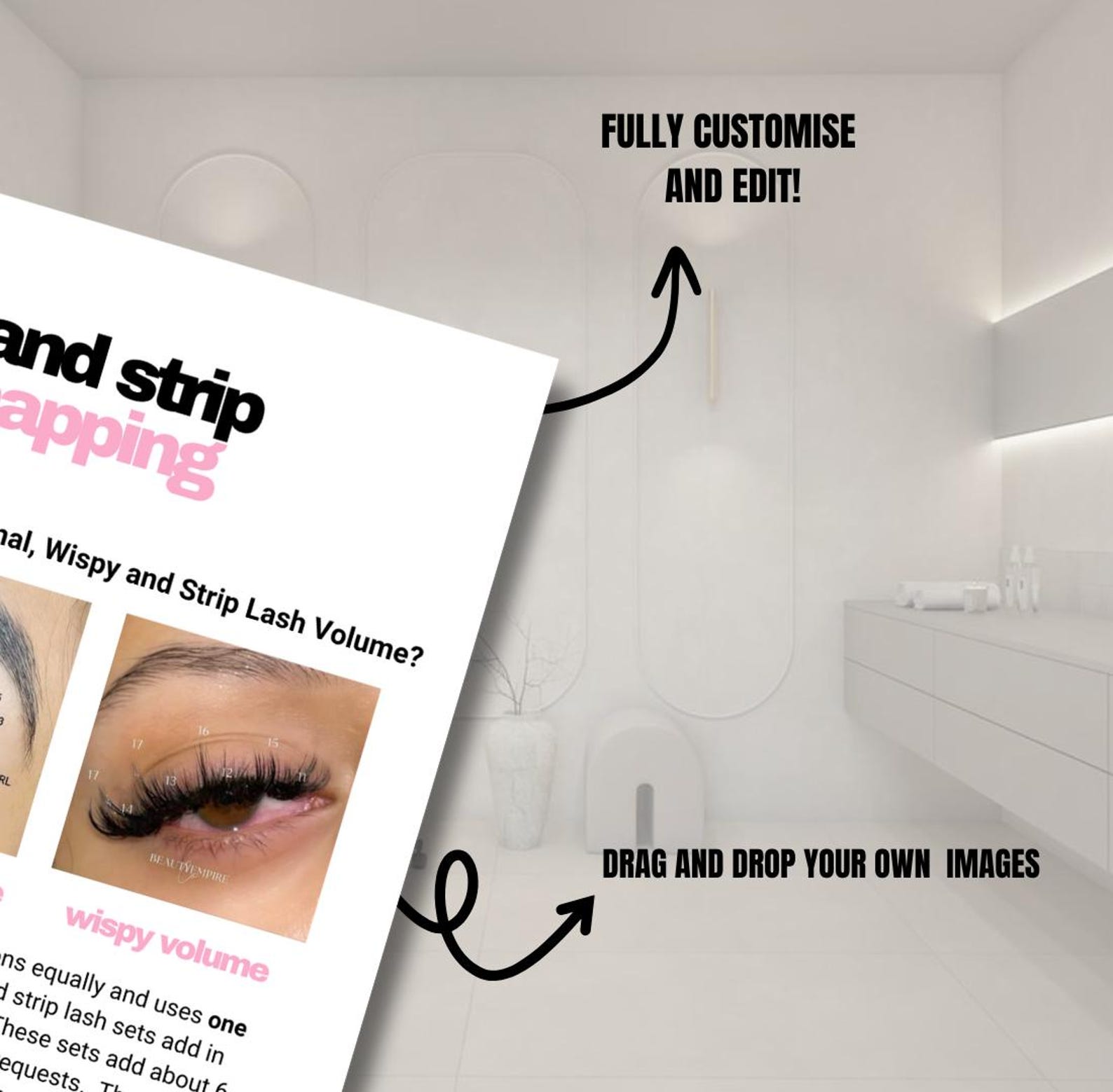 Editable Lash Training Manual Template | Eyelash Training Ebook | Lash ...