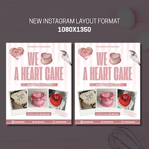 Editable bakery flyer template for Canva with customisable text and pastel design, perfect for promoting cake sales, cupcake events, bake shops, or dessert business marketing. Digital download only – no physical item included.