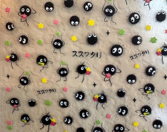 Cute little monsters nail stickers