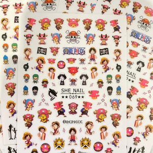 Anime nail stickers | Cute anime nail stickers