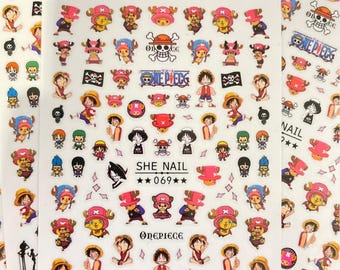 Anime nail stickers | Cute anime nail stickers