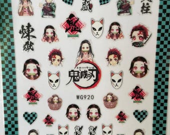 Anime nail stickers
