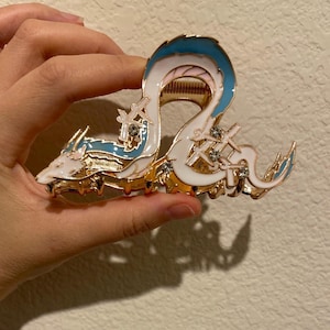 Gold Cosplay dragon hair clip