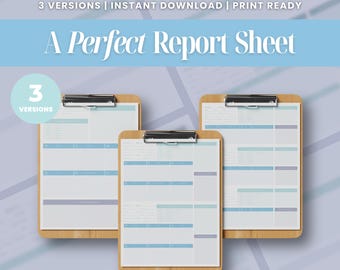 Nursing Report Sheet Nurse Brain Sheet | Printable Digital Download | SBAR Handoff Template Med-Surg, ICU, Telemetry | (Icy Breeze)