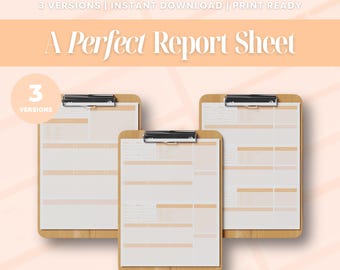 Nursing Report Sheets Nurse Brain Sheet | Printable Digital Download | SBAR Handoff Template Med-Surg, ICU, Telemetry | (Creamsicle)