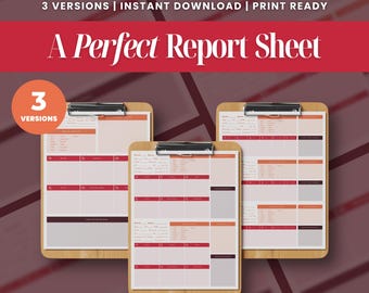 Nursing Report Sheet Nurse Brain Sheet | Printable Digital Download | SBAR Handoff Template Med-Surg, ICU, Telemetry | (Crimson Latte)