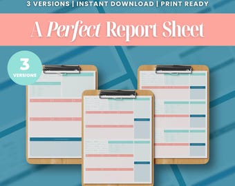 Nursing Report Sheet Nurse Brain Sheet | Printable Digital Download | SBAR Handoff Template Med-Surg, ICU, Telemetry | (Seaside Sorbet)