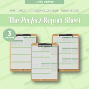 Nursing Report Sheets Nurse Brain Sheet | Printable Digital Download | SBAR Handoff Template Med-Surg, ICU, Telemetry | (Lucky Clover)