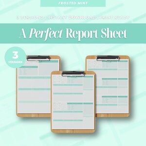 Nursing Report Sheets Nurse Brain Sheet | Printable Digital Download | SBAR Handoff Template Med-Surg, ICU, Telemetry | (Frosted Mint)