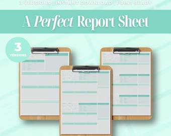 Nursing Report Sheets Nurse Brain Sheet | Printable Digital Download | SBAR Handoff Template Med-Surg, ICU, Telemetry | (Frosted Mint)