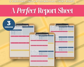 Nursing Report Sheets Nurse Brain Sheet | Printable Digital Download | SBAR Handoff Template Med-Surg, ICU, Telemetry | (Berry Sunrise)