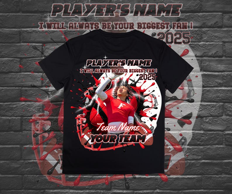 Red Splatter Football Customizable Football Paint Splatter Template Design Edit Colors + More ...