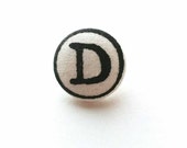 Personalised tie pin, Typewriter Key, Custom Initial pin, tie tack, choice of brooch or pin