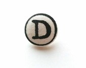 Personalised tie pin, Typewriter Key, Custom Initial pin, tie tack, choice of brooch or pin