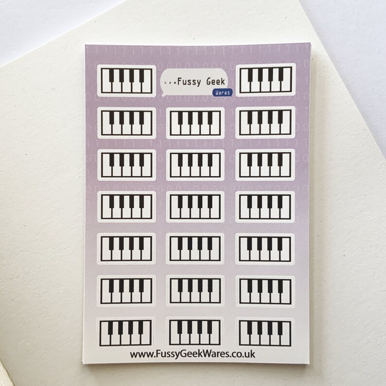 Piano Stickers Music Keyboard Music Lesson Piano Teacher Gift Etsy