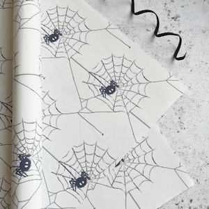 Spiderweb gift wrap Halloween themed  Wrapping paper, Creepy crawlies, Premium gift wrap