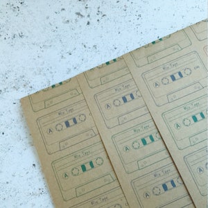 A3 Kassette Geschenkpapier, Musikliebhaber Geschenk recycelte Geschenkpapier, Musiklehrer Geschenk, umweltfreundlich