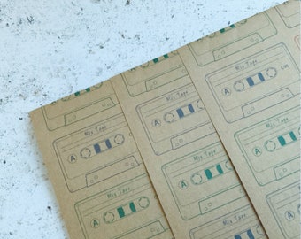 Cassette Tape Wrapping Paper: Recycled Kraft Paper, Music Lover Gift