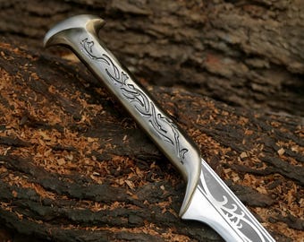 Thranduil Sword Replica | Handmade Elven Fantasy Sword. Sheath Collectible Cosplay Prop for Fans Display Sword & Gift for Him Christmas Gift