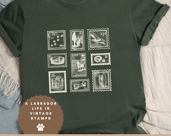 Camisa vintage Labrador Stamp Comfort Colors: presente para amantes de cães