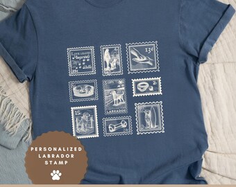 Camiseta personalizada em homenagem ao Labrador: camiseta vintage com estampa de cachorro, cores confortáveis