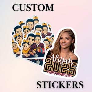 Custom Photo Stickers, Die Cut Vinyl Waterproof