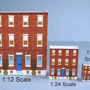 Charleston Brick Dollhouse Kit in 1:12 or 1/12 scale