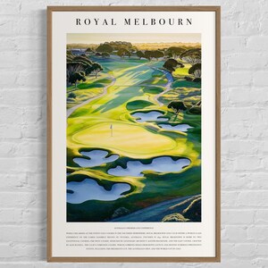 Royal Melbourn - Framed Illustration on Enhanced Matte Paper