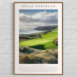 Royal Portrush - Framed Illustration on Enhanced Matte Paper