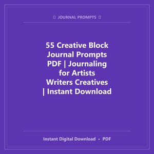 55 invites de blocs créatifs pour le journal PDF | Un journal pour les artistes, les écrivains et les créatifs | Téléchargement instantané
