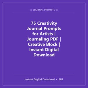 75 invites de carnet de créativité pour artistes | Journalisation PDF | Bloc créatif | Téléchargement numérique instantané