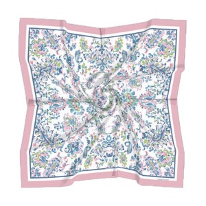 Paisley Dreams Satin Charmeuse Square Scarf