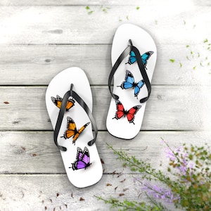Butterfly Flip Flops: Colorful Unisex EVA Beach Sandals