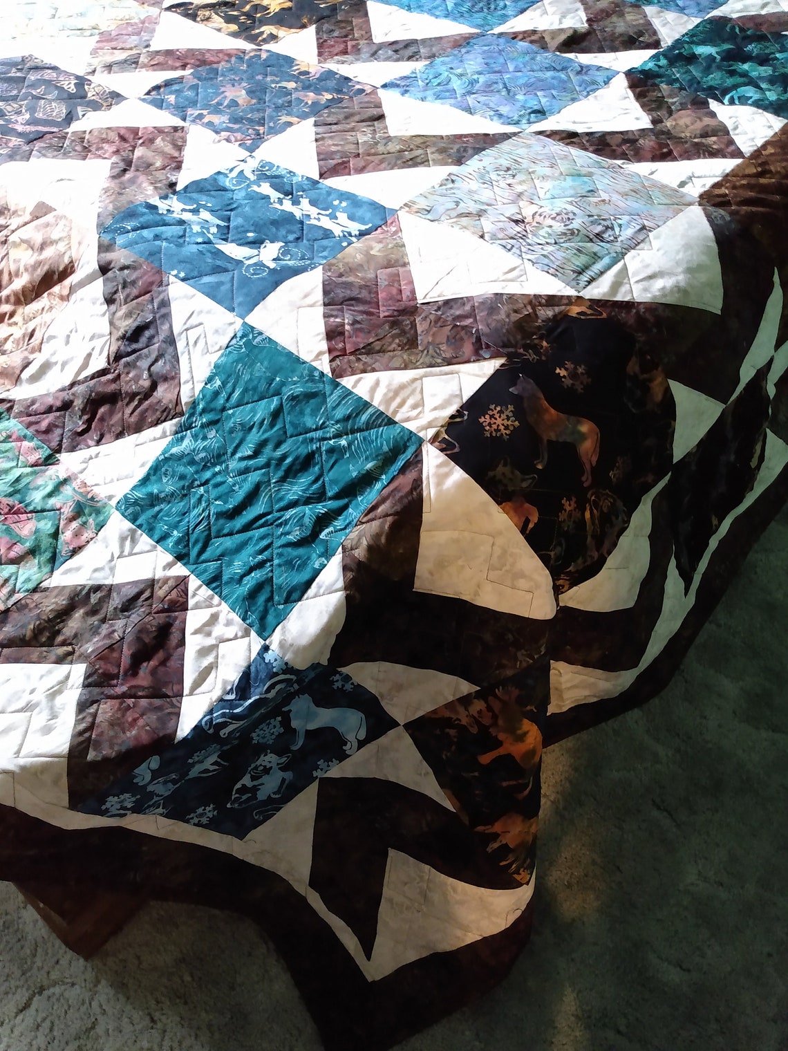 Wildlife Alaskan Theme King Quilt Etsy